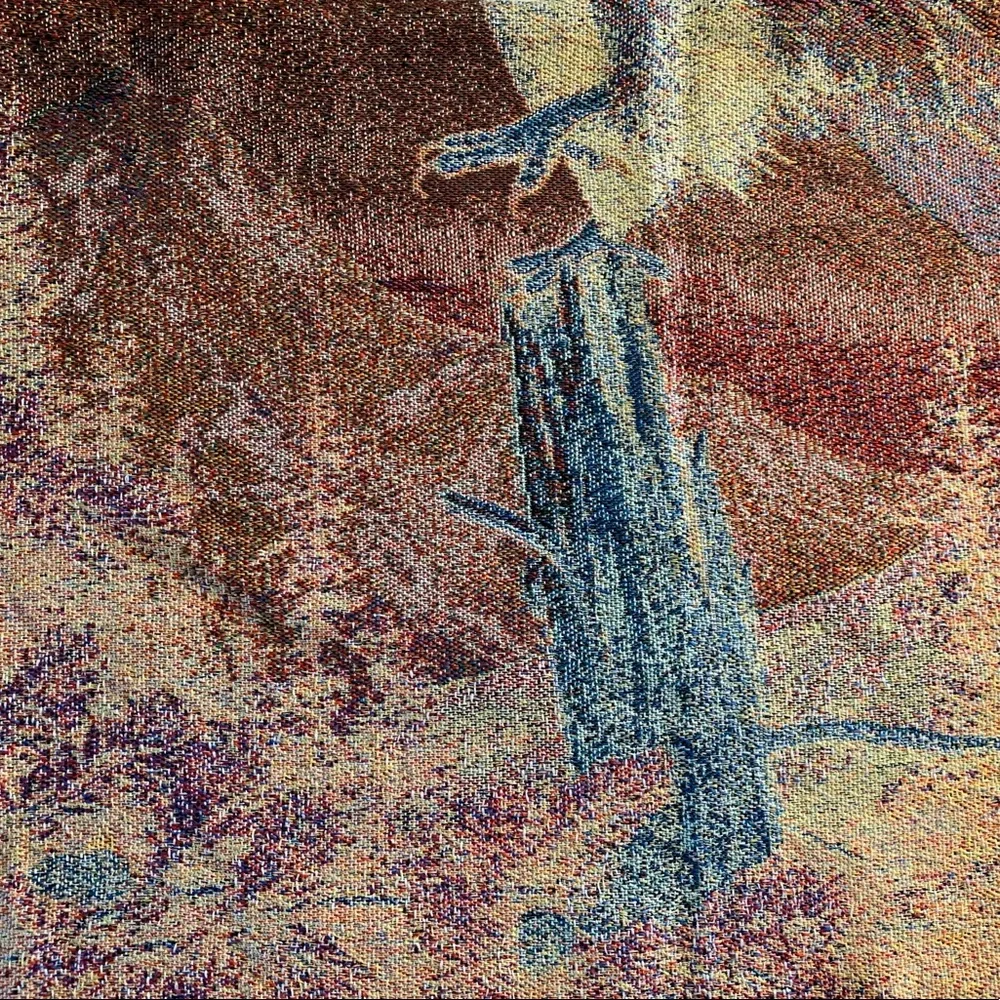 Like-New Wall Tapestry: American Eagle on the Hunt